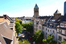 Ausblick Dachterrasse Penthouse-Maisonettewohnung mit grandioser Weitblick-Dachterrasse
