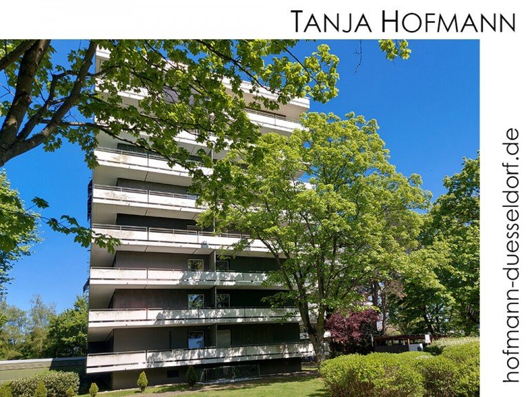 Hausansicht D�sseldorf - L�rick Etagenwohnung 3-Zimmer-Wohnung mit gro�em Balkon in gr�ner Oase