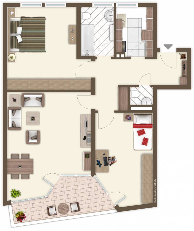  Erdgeschosswohnung D�sseldorf